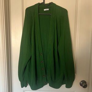 TNA Green Knit Cardigan